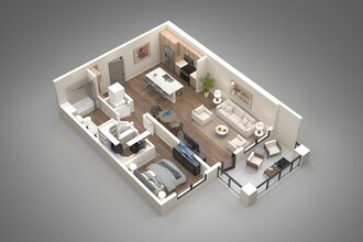 1 Bed/1 Bath 2012 floor plan